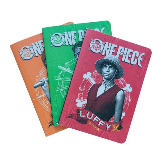 One Piece - Lot de 3 carnets de notes A5 Carnets et bloc-notes Erik 