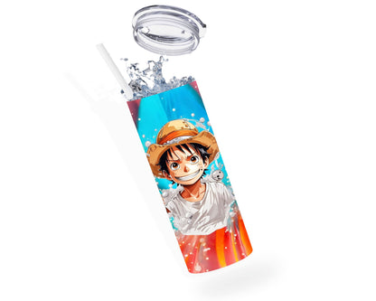 One Piece - Thermos en acier inoxydable 600ml | Portrait Luffy Thermos inoxydable Disney Shop | Anylem Beauty 