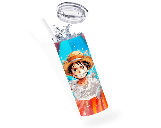 One Piece - Thermos en acier inoxydable 600ml | Portrait Luffy Thermos inoxydable Disney Shop | Anylem Beauty 