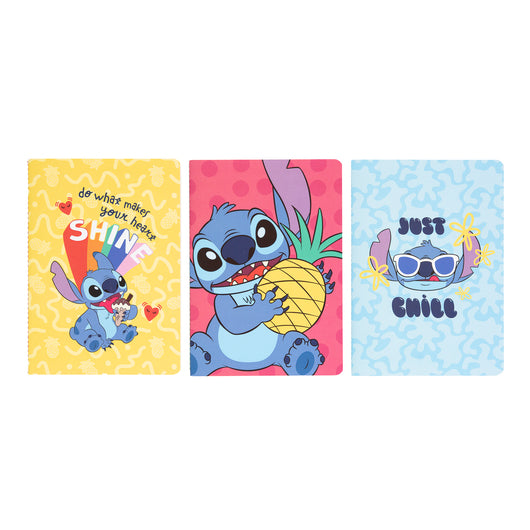 Stitch - Pack de 3 carnets de notes A5