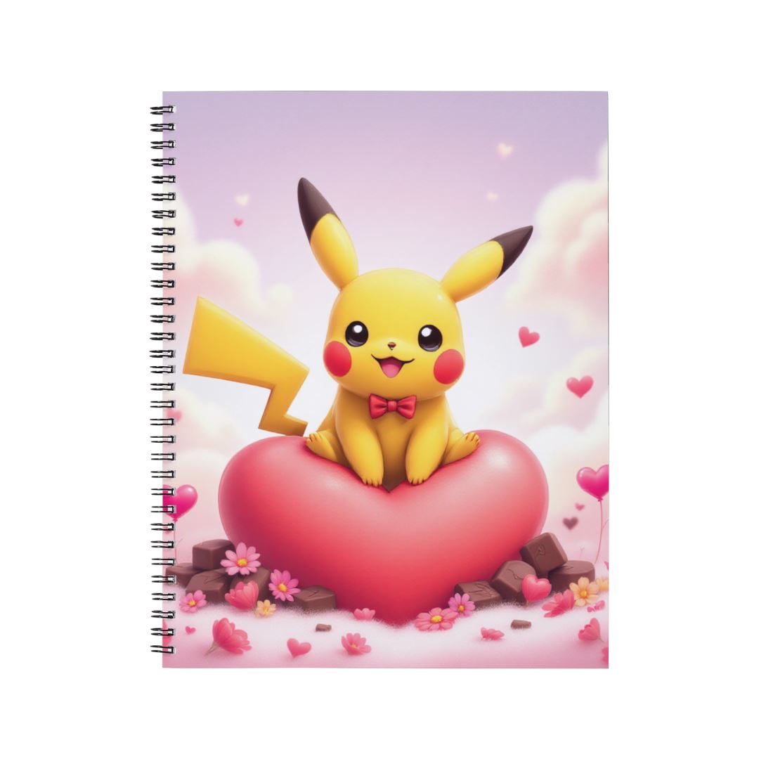 Pikachu - Carnet spirale A5 | St Valentin Carnets et bloc-notes Disney Shop | Anylem Beauty 