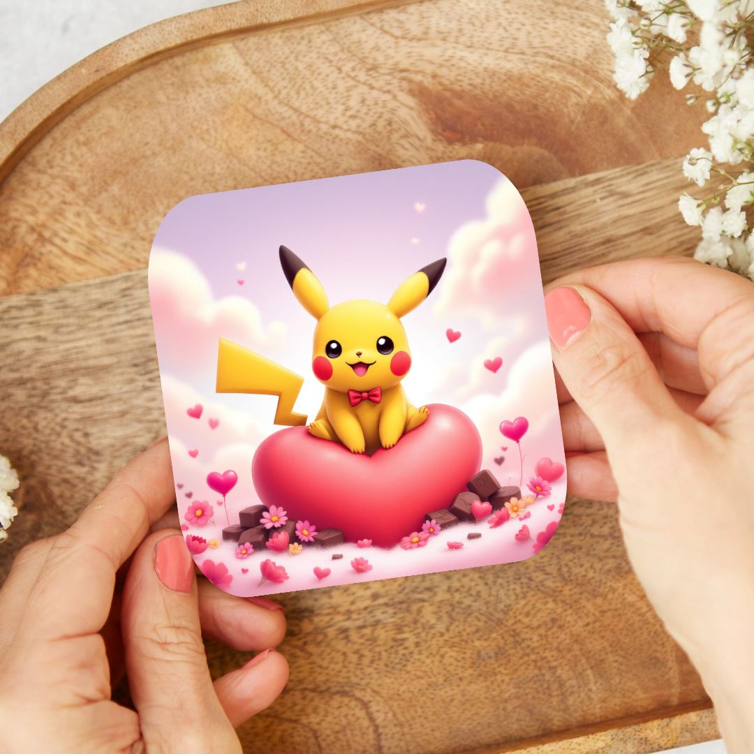 Pikachu - Dessous de verre | St Valentin Dessous de verres Disney Shop | Anylem Beauty 