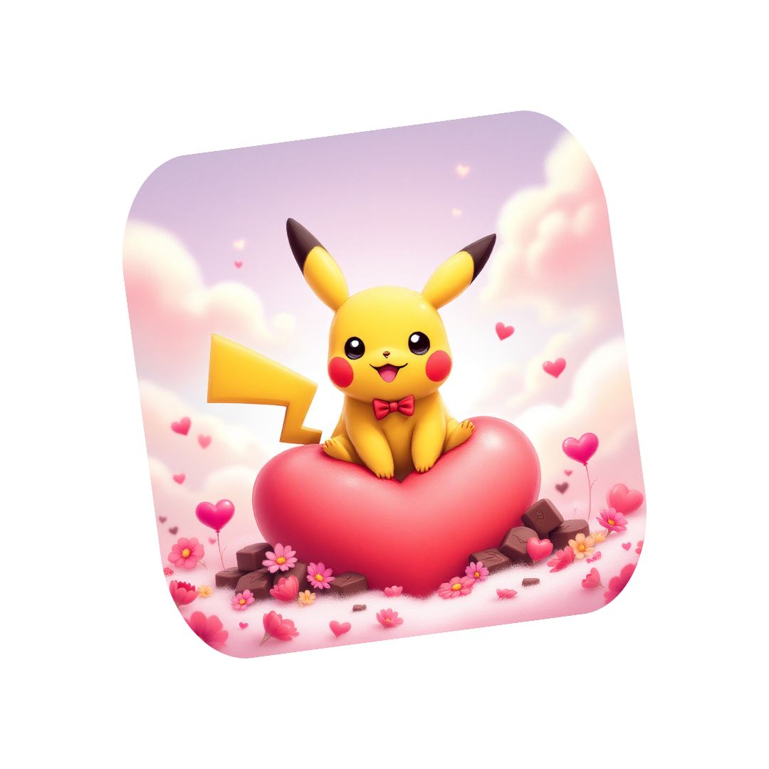 Pikachu - Dessous de verre | St Valentin Dessous de verres Disney Shop | Anylem Beauty 