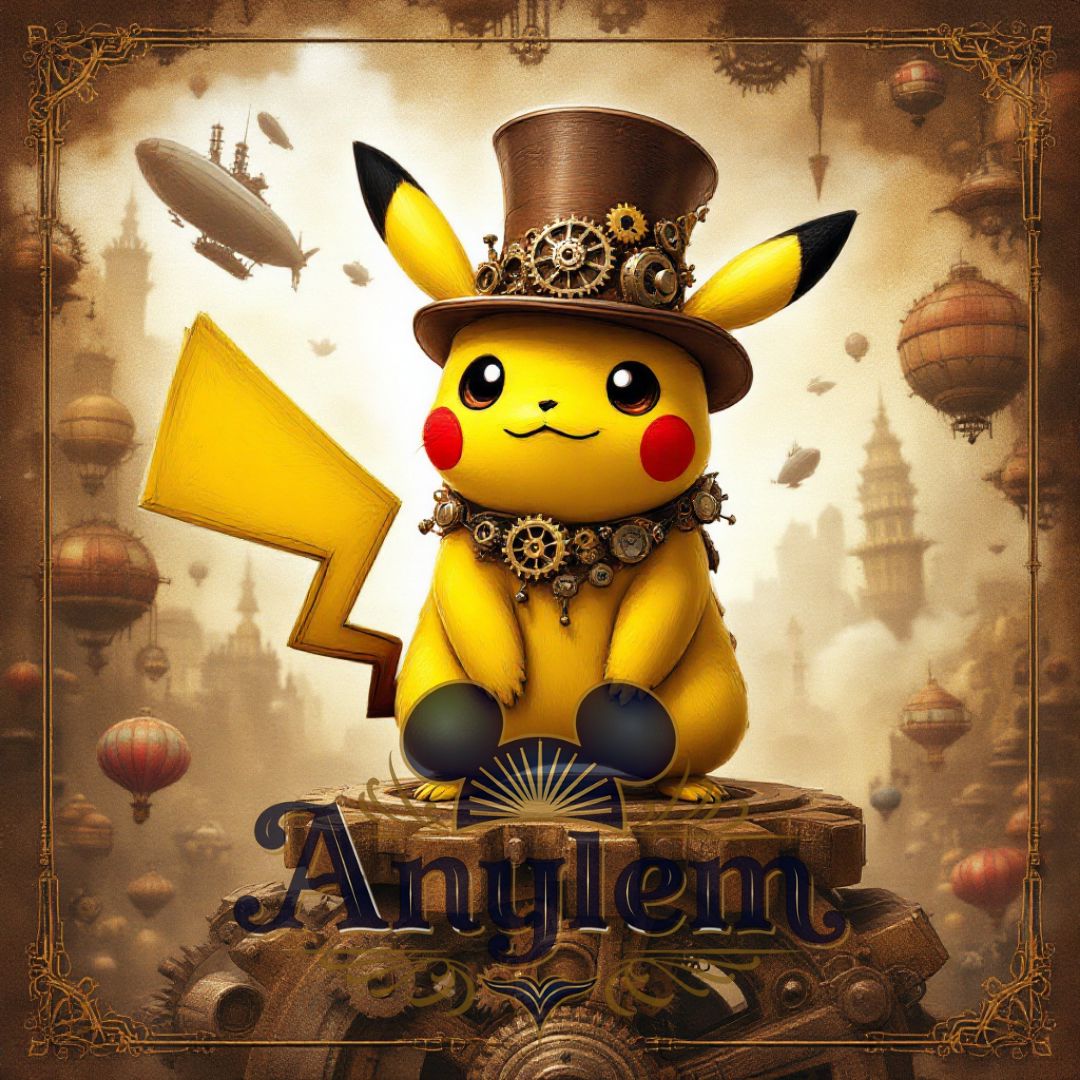 Pikachu - Personnalisation | Steampunk Personnalisation Disney Shop | Anylem Beauty 