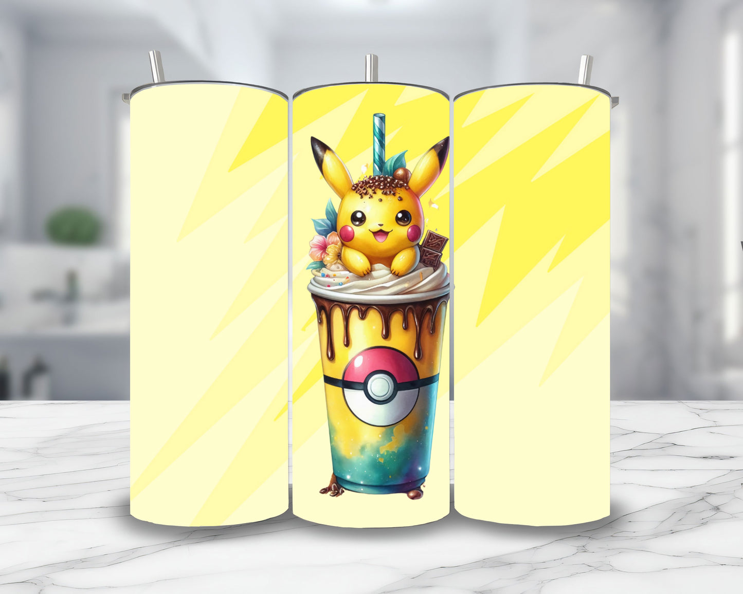 Pikachu - Thermos en acier inoxydable 600ml | Milkshake Thermos inoxydable Disney Shop | Anylem Beauty 