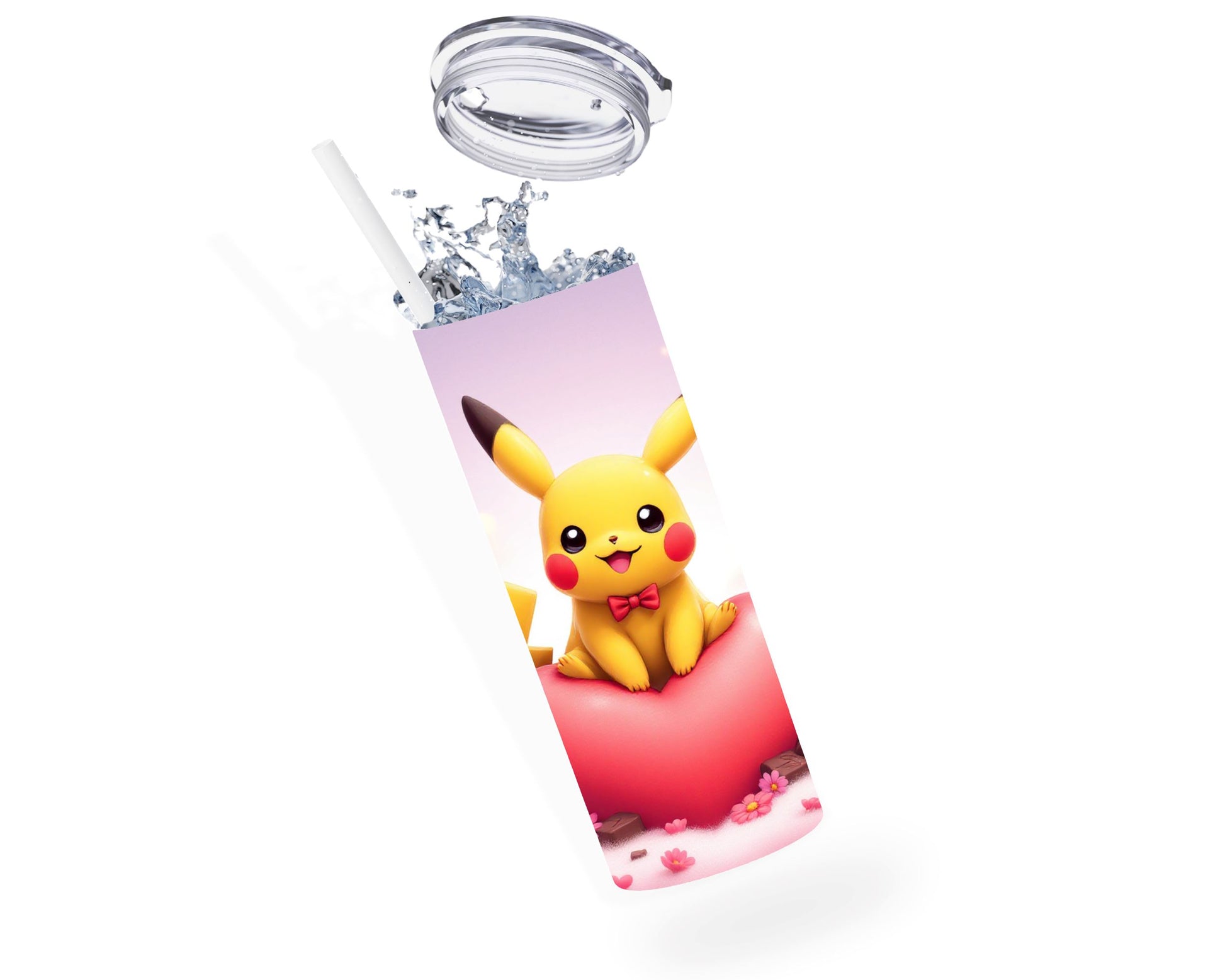 Pikachu - Thermos en acier inoxydable 600ml | St Valentin Thermos inoxydable Disney Shop | Anylem Beauty 