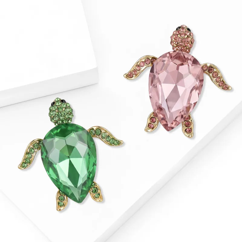 Broche - Tortue diamant