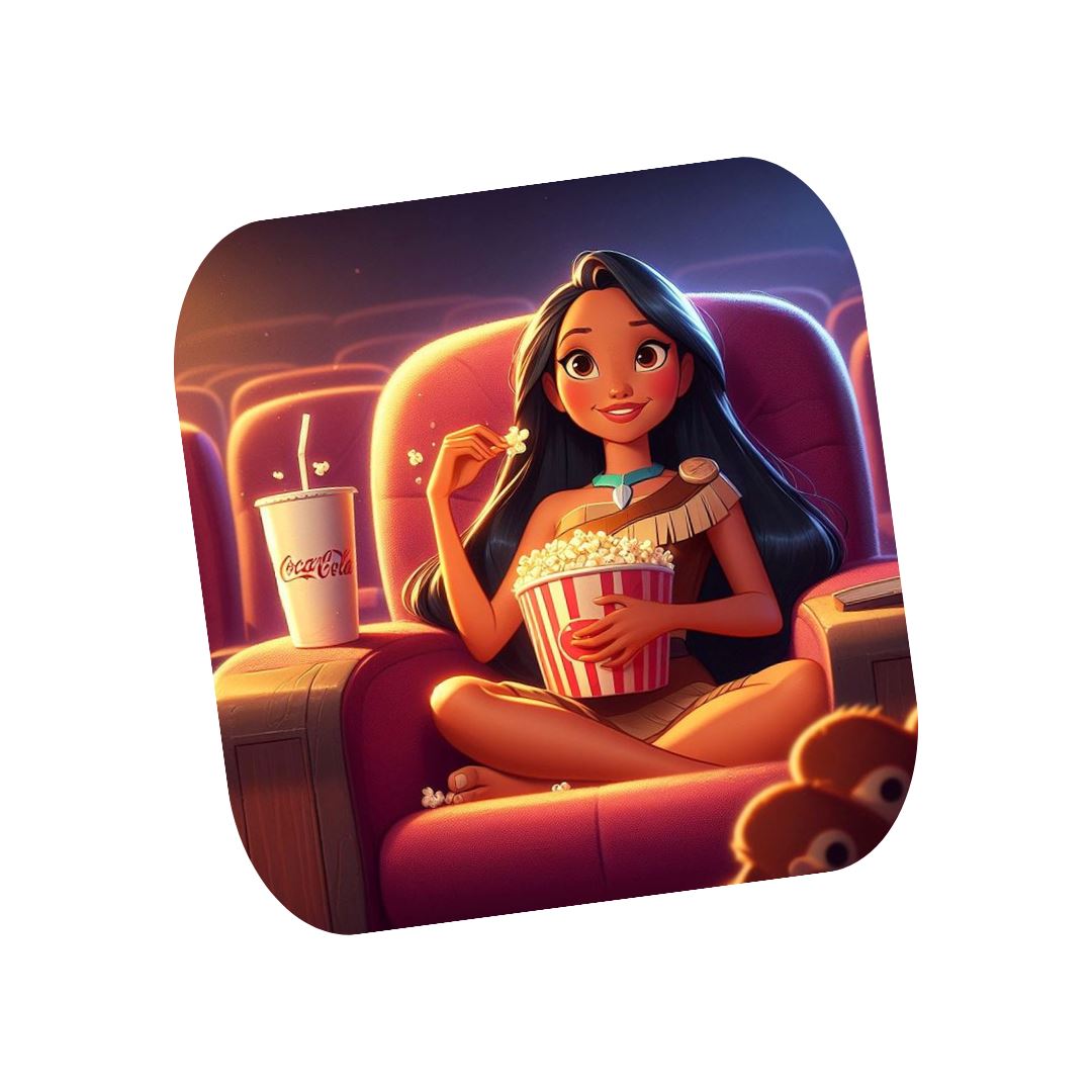 Pocahontas - Dessous de verre | Cinéma Dessous de verres Disney Shop | Anylem Beauty 