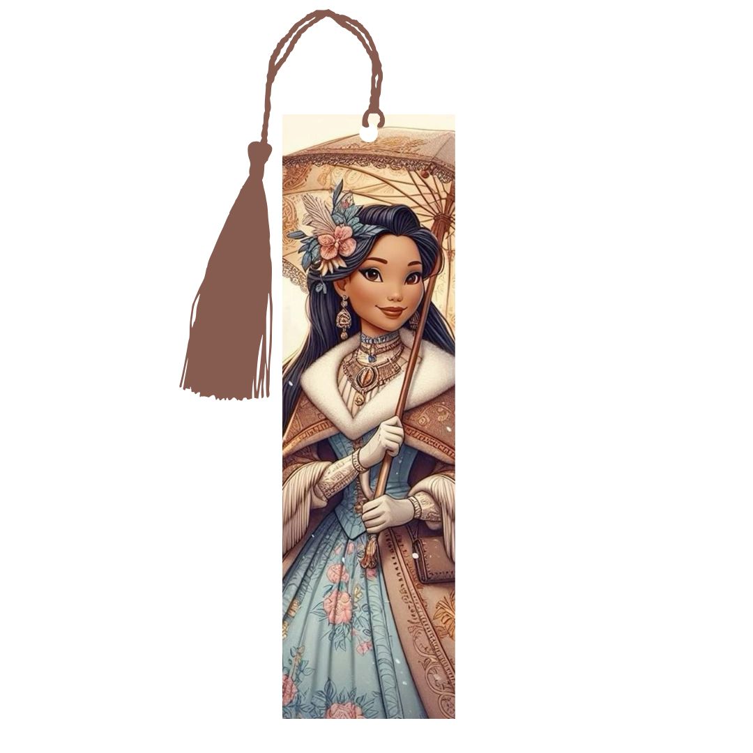 Pocahontas - Marque-Pages avec prénom | Années 20 Marque-page Disney Shop | Anylem Beauty 