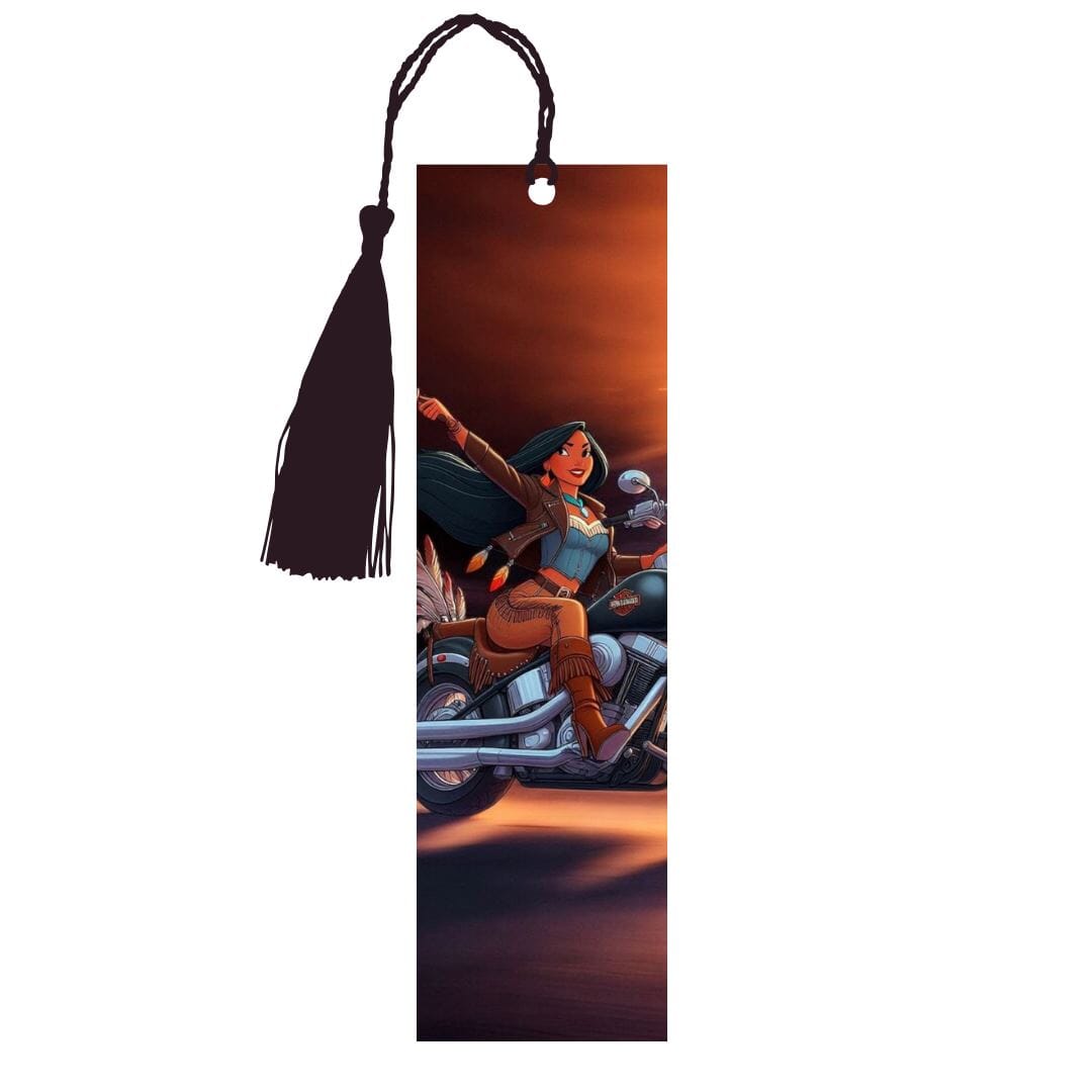 Pocahontas - Marque-pages avec prénom | Biker Marque-page Disney Shop | Anylem Beauty 