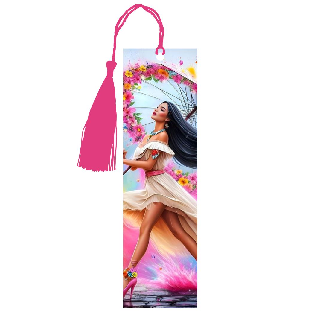 Pocahontas - Marque-Pages avec prénom | Rainbow Marque-page Disney Shop | Anylem Beauty 