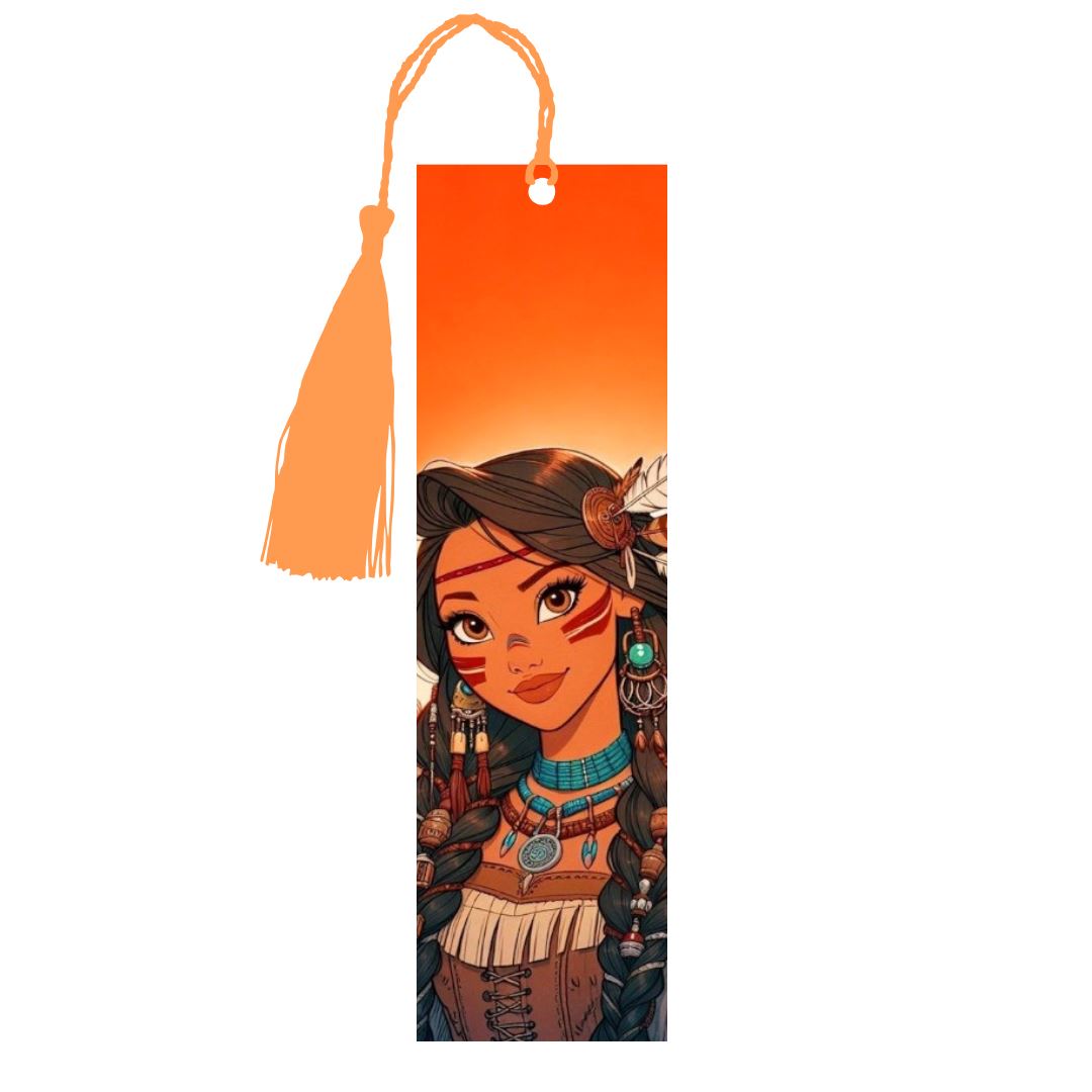 Pocahontas - Marque-Pages avec prénom | Viking Marque-page Disney Shop | Anylem Beauty 