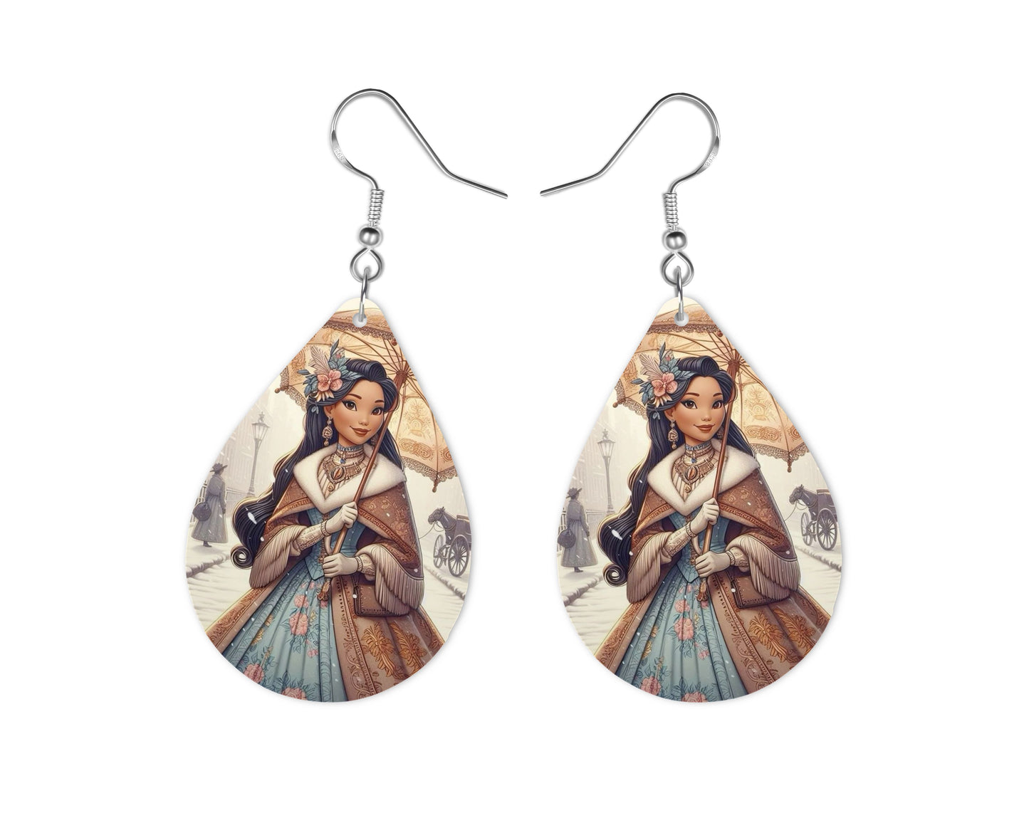 Pocahontas - Personnalisation | Années 20 Personnalisation Disney Shop | Anylem Beauty Boucle d’oreilles 