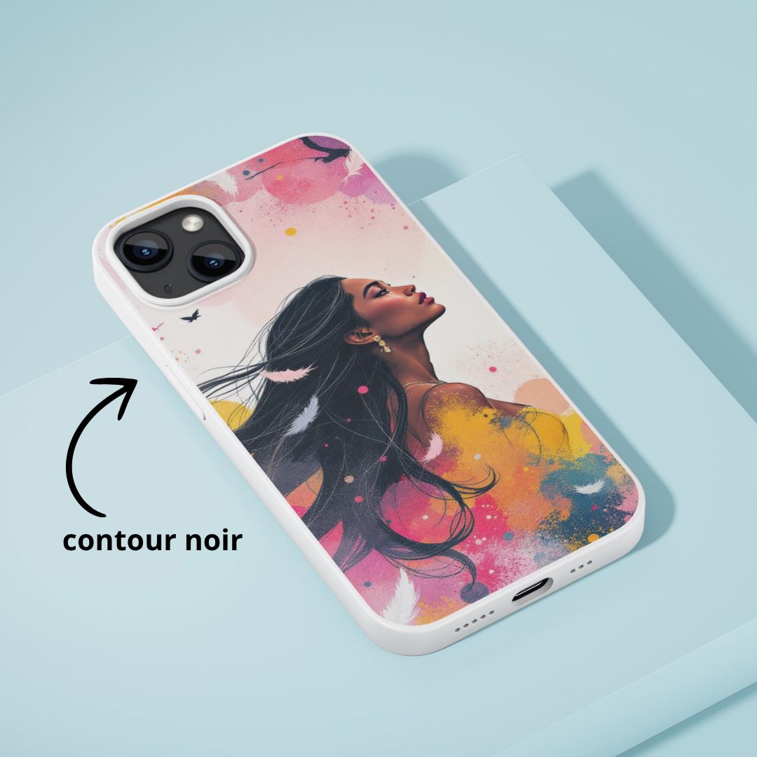Pocahontas - Personnalisation | Aquarelle Personnalisation Disney Shop | Anylem Beauty Coque de téléphone 