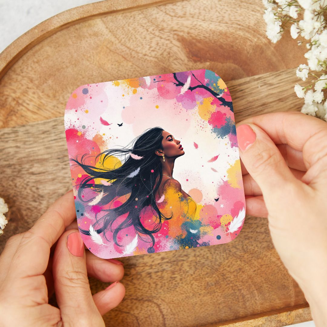 Pocahontas - Personnalisation | Aquarelle Personnalisation Disney Shop | Anylem Beauty Dessous de verres 