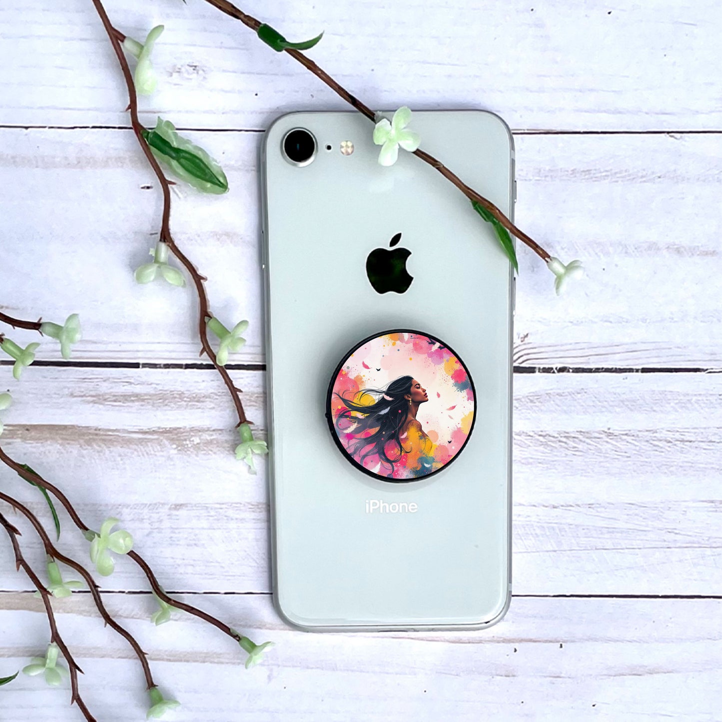 Pocahontas - Personnalisation | Aquarelle Personnalisation Disney Shop | Anylem Beauty Phone grip 