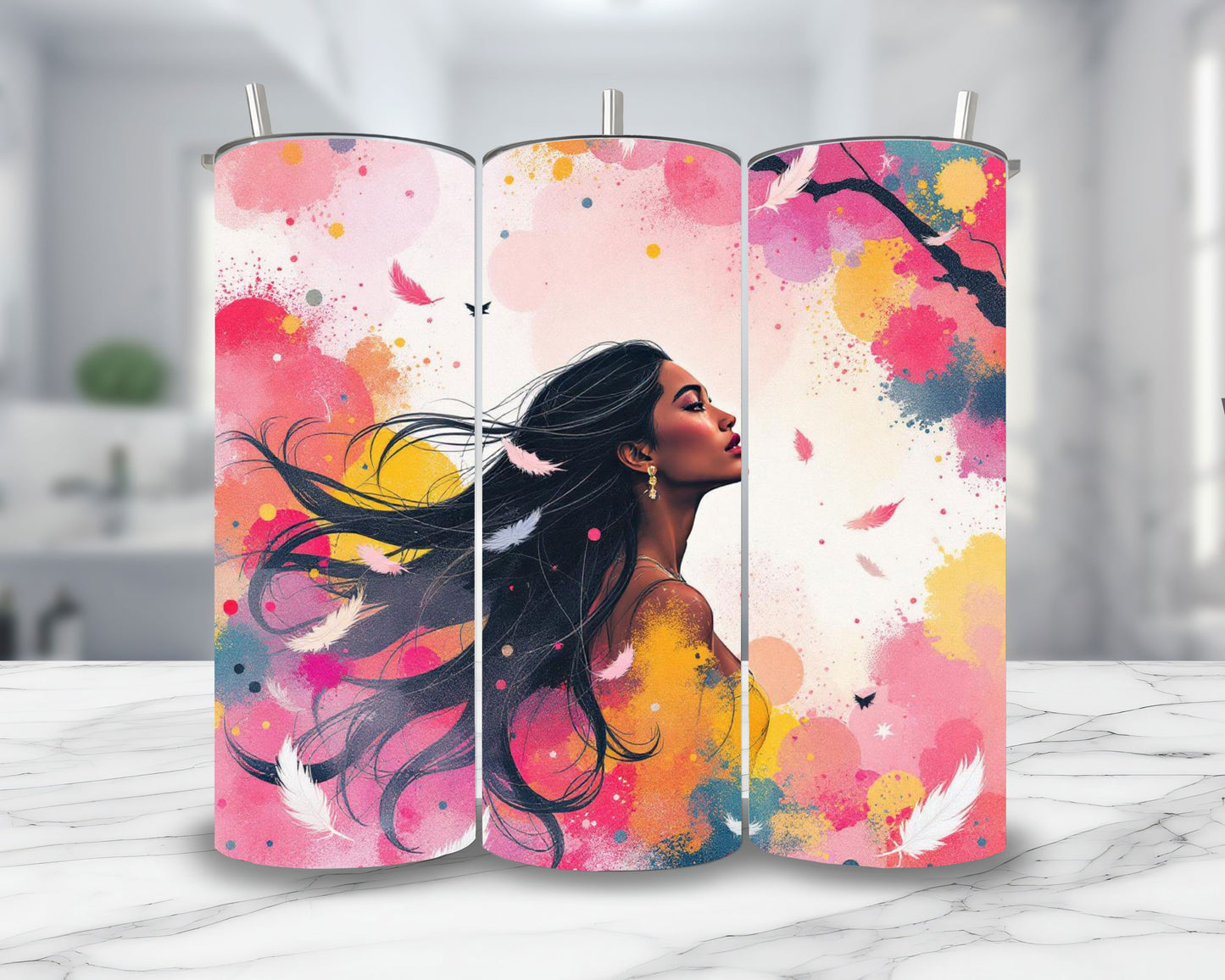 Pocahontas - Personnalisation | Aquarelle Personnalisation Disney Shop | Anylem Beauty Thermos 570ml 