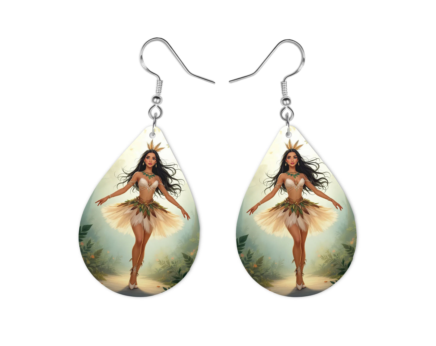 Pocahontas - Personnalisation | Danseuse Personnalisation Disney Shop | Anylem Beauty Boucle d’oreilles 