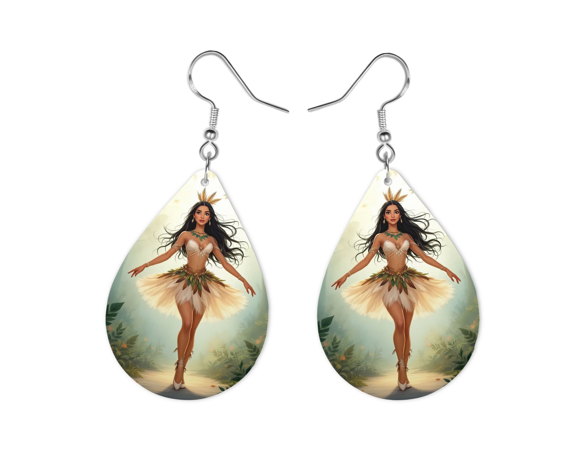 Pocahontas - Personnalisation | Danseuse Personnalisation Disney Shop | Anylem Beauty Boucle d’oreilles 