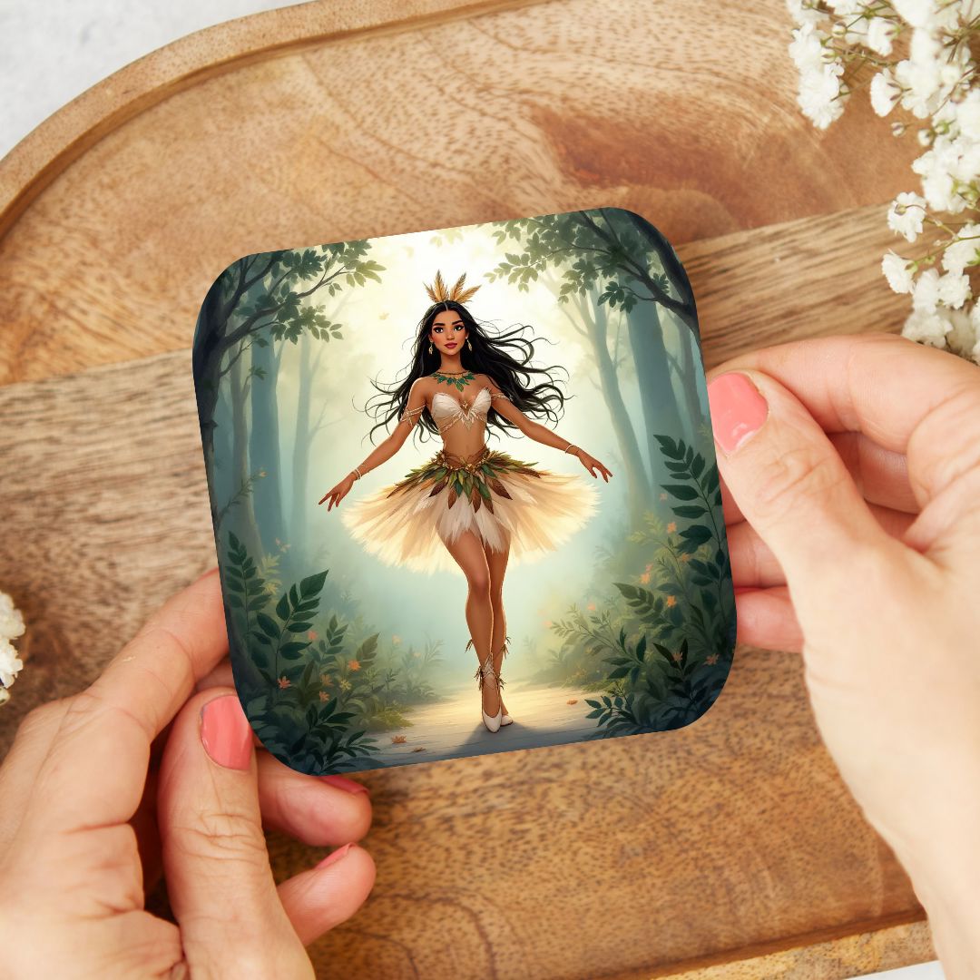 Pocahontas - Personnalisation | Danseuse Personnalisation Disney Shop | Anylem Beauty Dessous de verres 