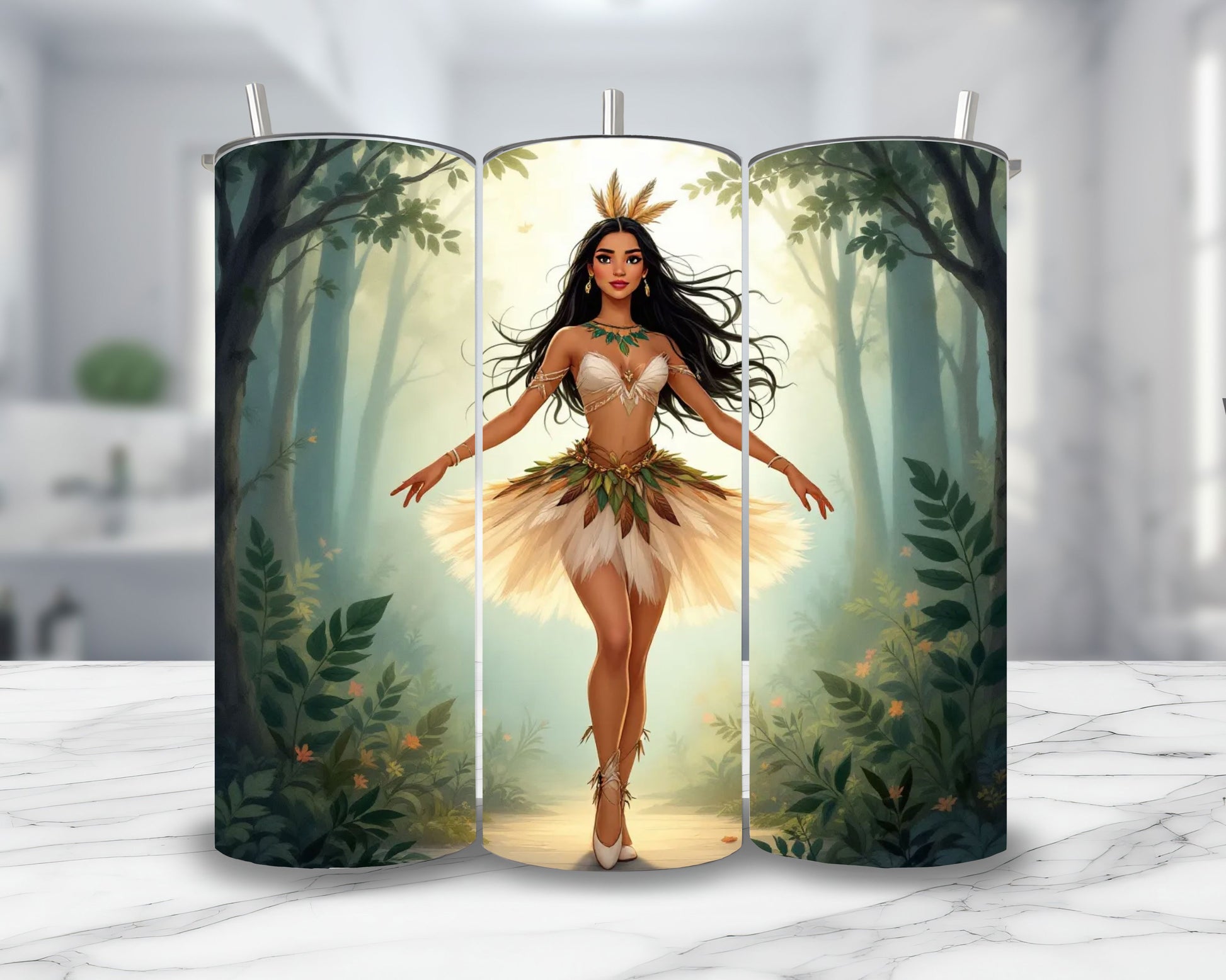 Pocahontas - Personnalisation | Danseuse Personnalisation Disney Shop | Anylem Beauty Thermos 570ml 