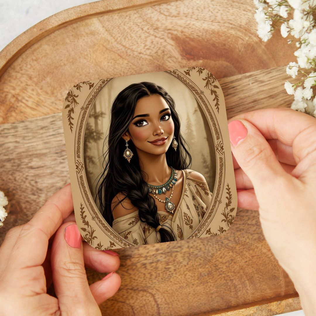 Pocahontas - Personnalisation | Vintage Personnalisation Disney Shop | Anylem Beauty Dessous de verres 