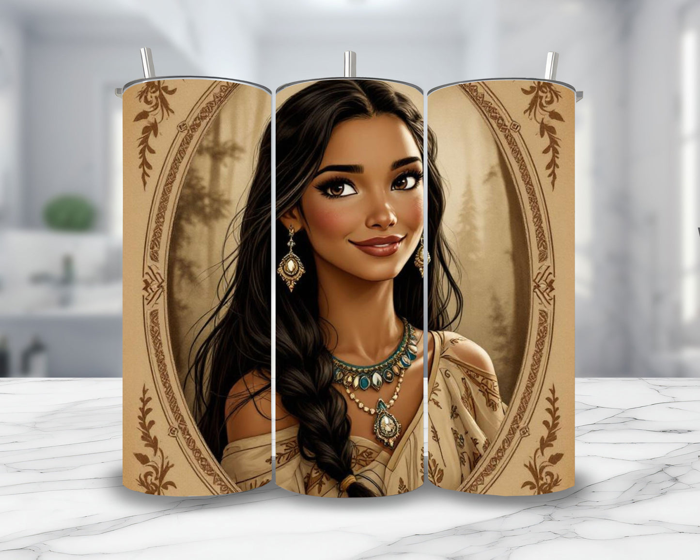 Pocahontas - Personnalisation | Vintage Personnalisation Disney Shop | Anylem Beauty Thermos 570ml 