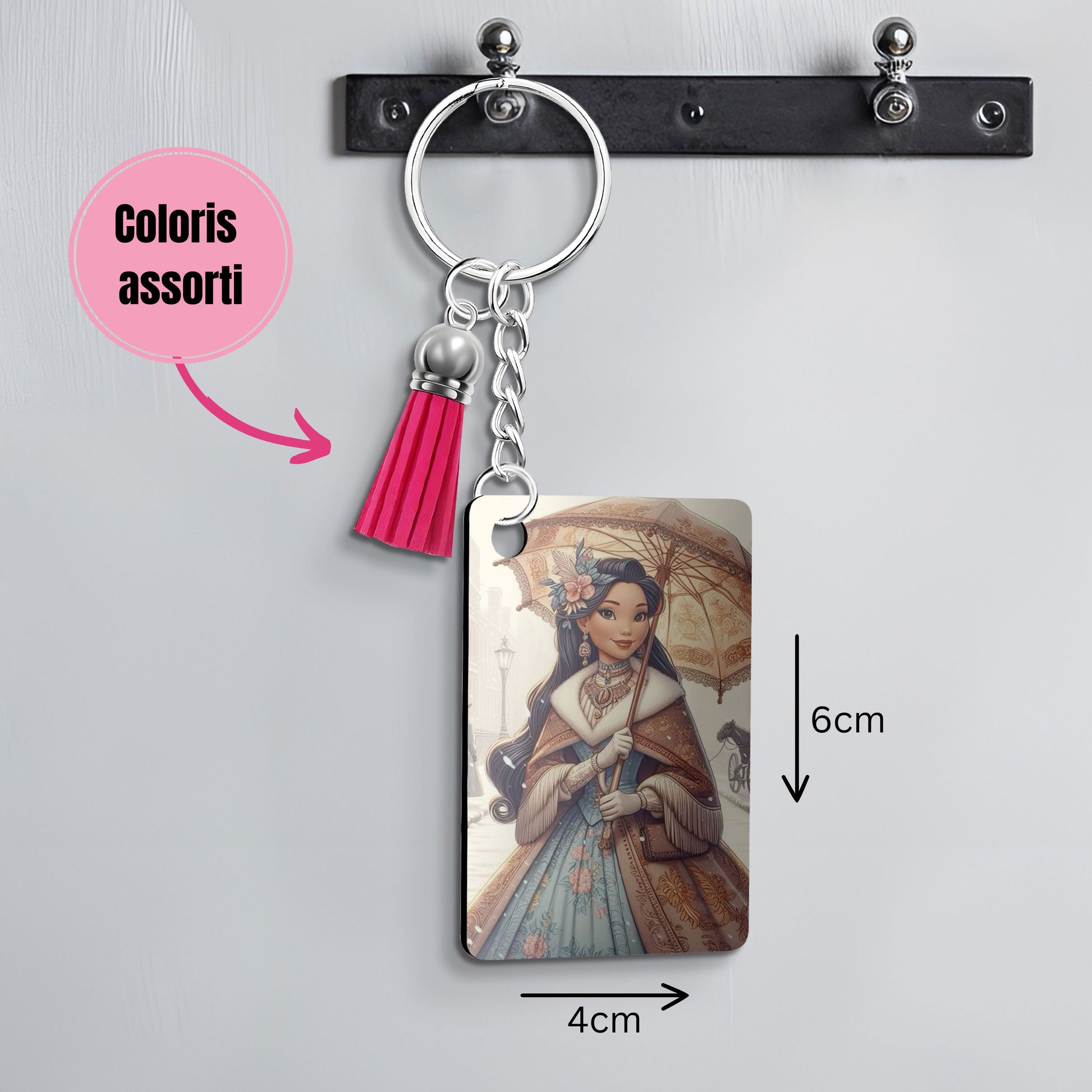 Pocahontas - Porte Clé avec prénom | Années 20 Porte-clés Disney Shop | Anylem Beauty 