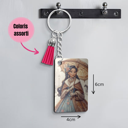 Pocahontas - Porte Clé avec prénom | Années 20 Porte-clés Disney Shop | Anylem Beauty 