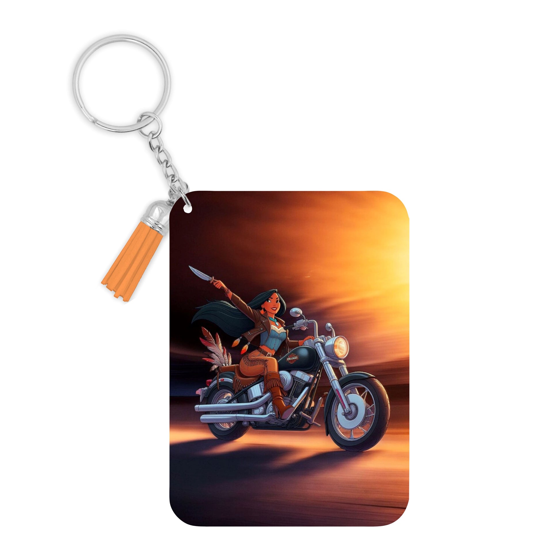 Pocahontas - Porte clé avec prénom | Biker Porte-clés Disney Shop | Anylem Beauty 