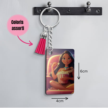 Pocahontas - Porte Clé avec prénom | Cinéma Porte-clés Disney Shop | Anylem Beauty 