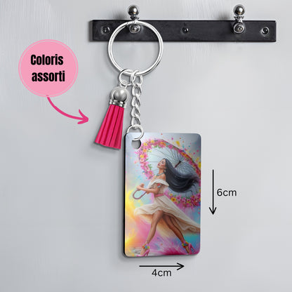 Pocahontas - Porte Clé avec prénom | Rainbow Porte-clés Disney Shop | Anylem Beauty 