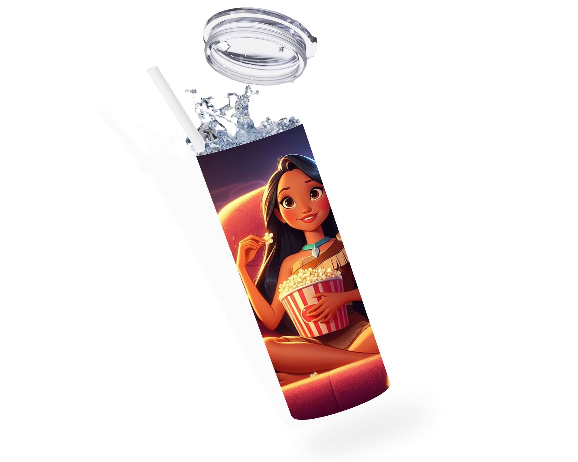 Pocahontas - Thermos en acier inoxydable 600ml | Cinéma Thermos inoxydable Disney Shop | Anylem Beauty 