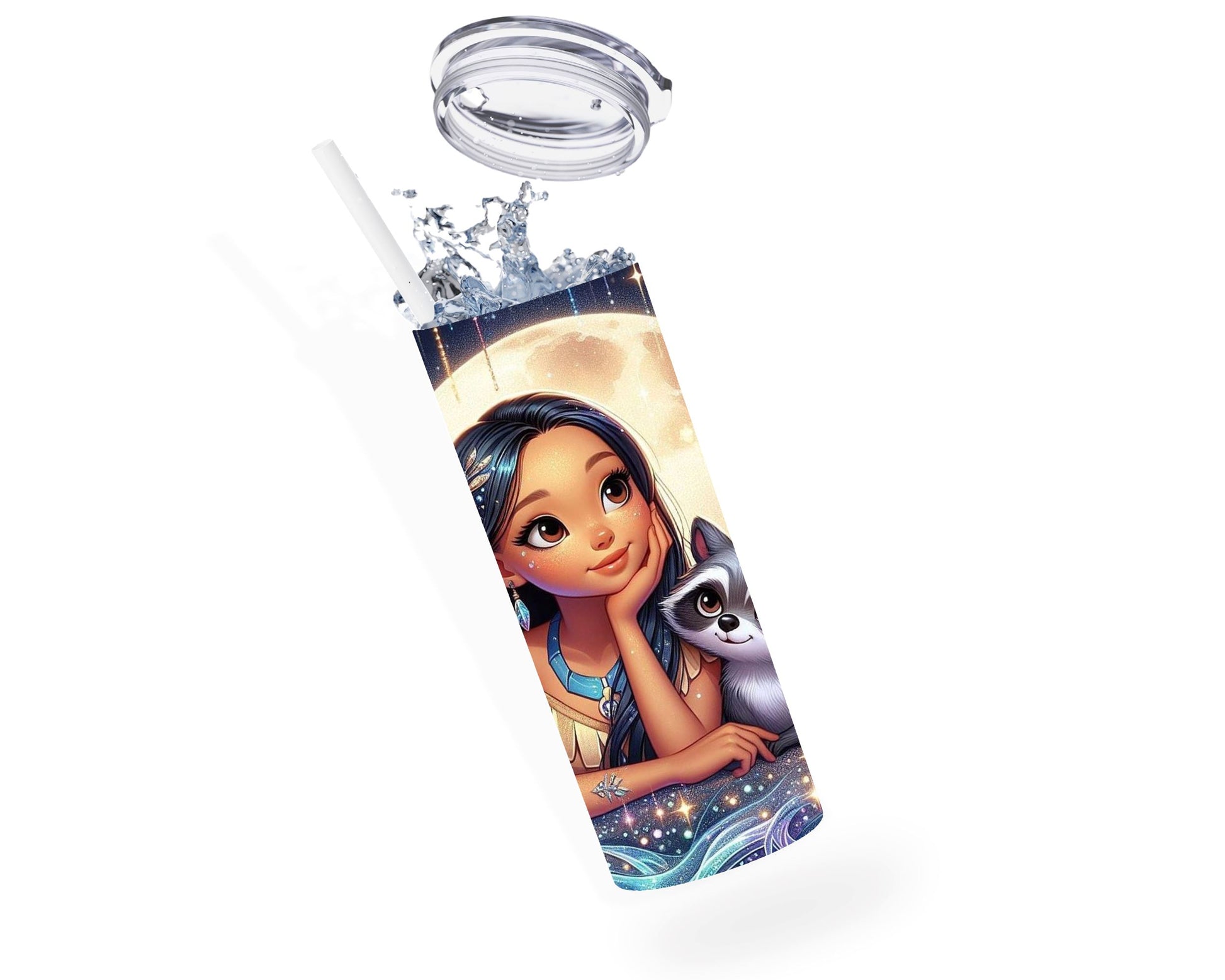 Pocahontas - Thermos en acier inoxydable 600ml | Mignonette Thermos inoxydable Disney Shop | Anylem Beauty 