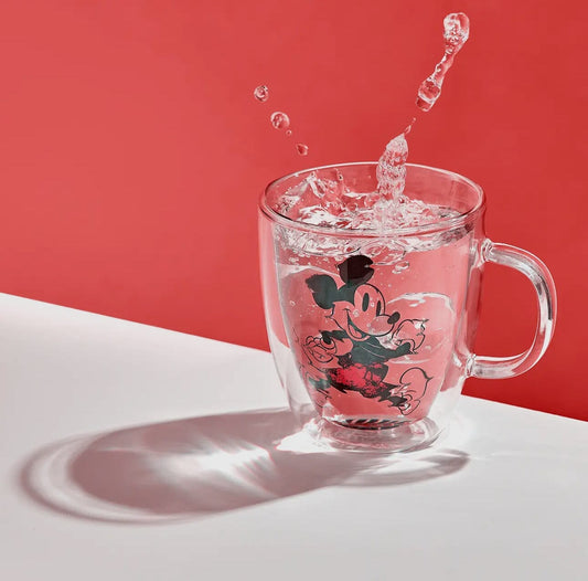 PRE COMMANDE Art de la table - Lot de 2 verres à double parois 7oz Mickey & Friends Arts de la Table Joyjolt 