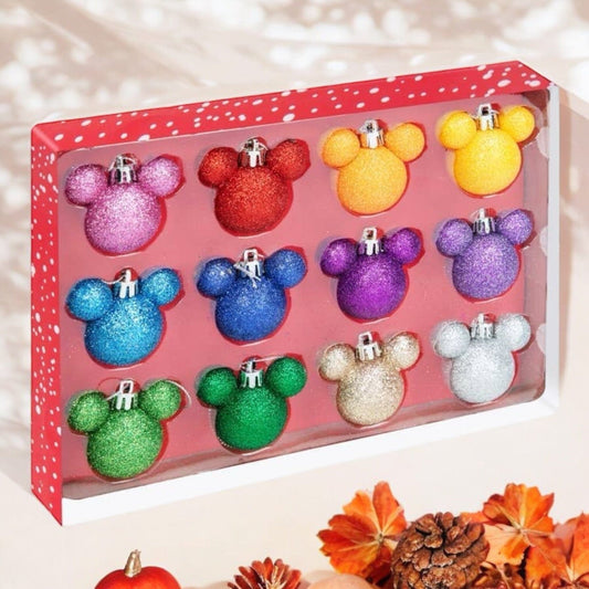 PRE COMMANDE Décoration - Lot de 12 boules Mickey & Minnie Arts de la Table WIDDOP and Co. 