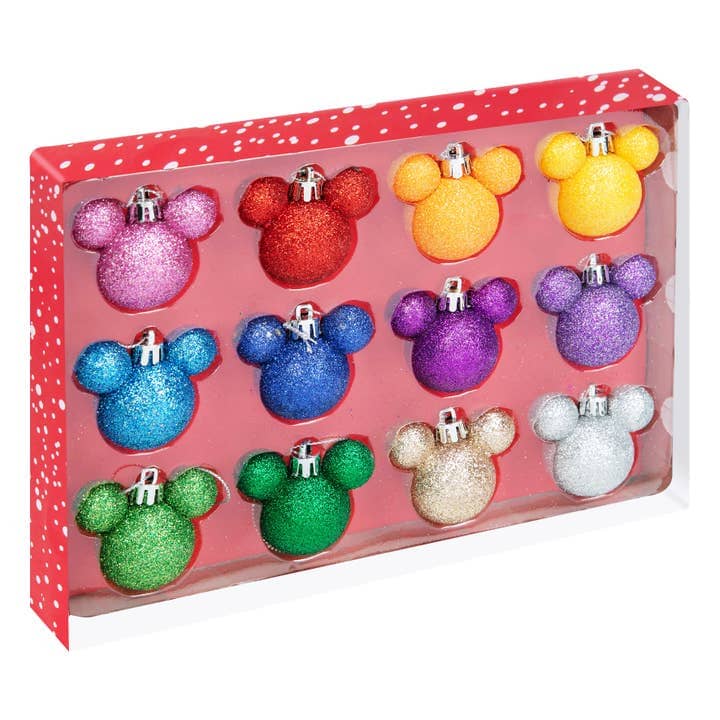 PRE COMMANDE Décoration - Lot de 12 boules Mickey & Minnie Arts de la Table WIDDOP and Co. 