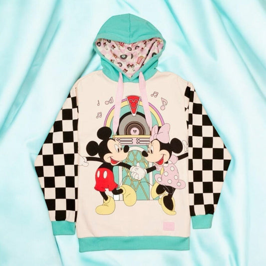 PRE COMMANDE Loungefly - Mickey & Minnie - Sweat à capuche (Différentes tailles) Vêtements ID9 