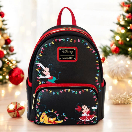 PRE COMMANDE Loungefly - Sac à dos Mickey & Friends Noël Bagages et maroquinerie ID9 