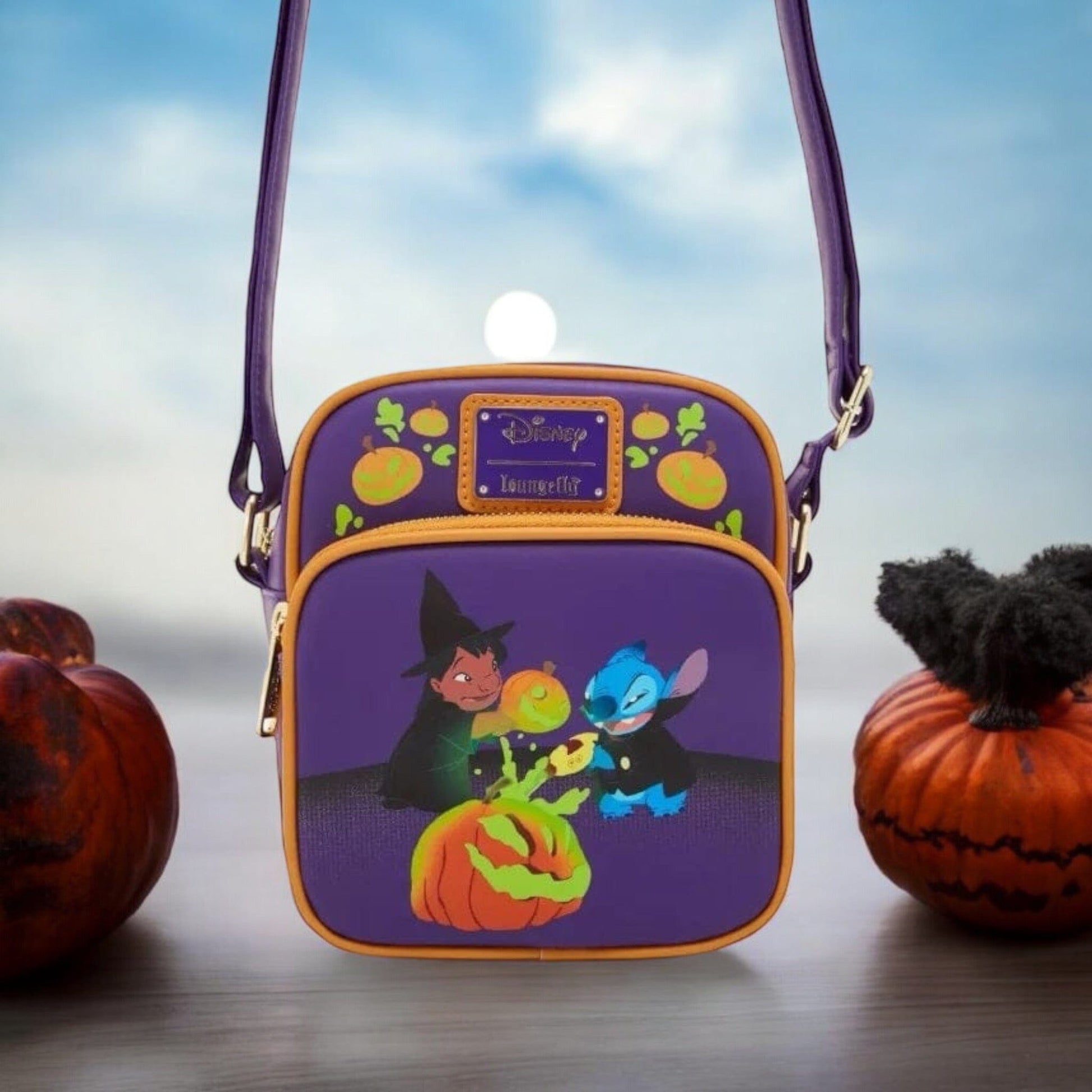 PRE COMMANDE Loungefly - Stitch - Sacoche bandoulière Halloween Bagages et maroquinerie ID9 