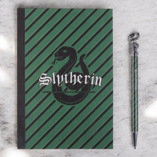 PRE COMMANDE Papeterie - Carnet de Notes A5 + stylo Harry Potter / Serpentard Papeterie Mastoys 