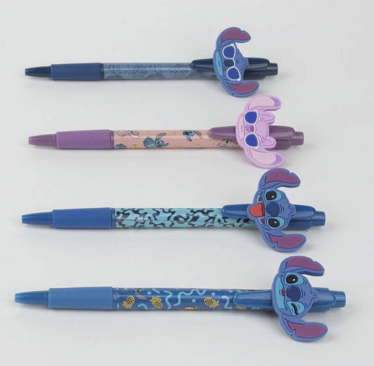 PRE COMMANDE Papeterie - Lot de 4 stylos Stitch Papeterie Mastoys 