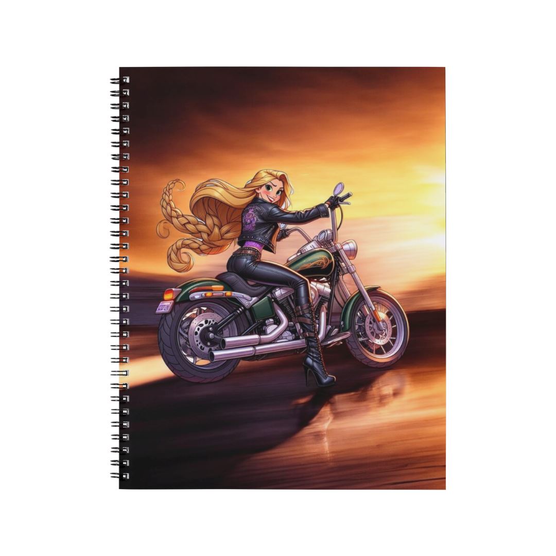 Raiponce - Carnet spirale A5 | Biker Carnets et bloc-notes Disney Shop | Anylem Beauty 