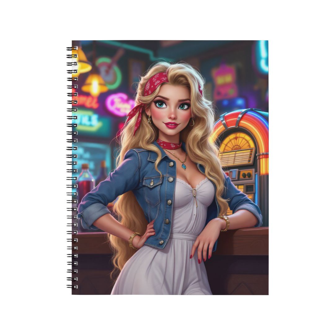 Raiponce - Carnet spirale A5 | Rockabilly Carnets et bloc-notes Disney Shop | Anylem Beauty 