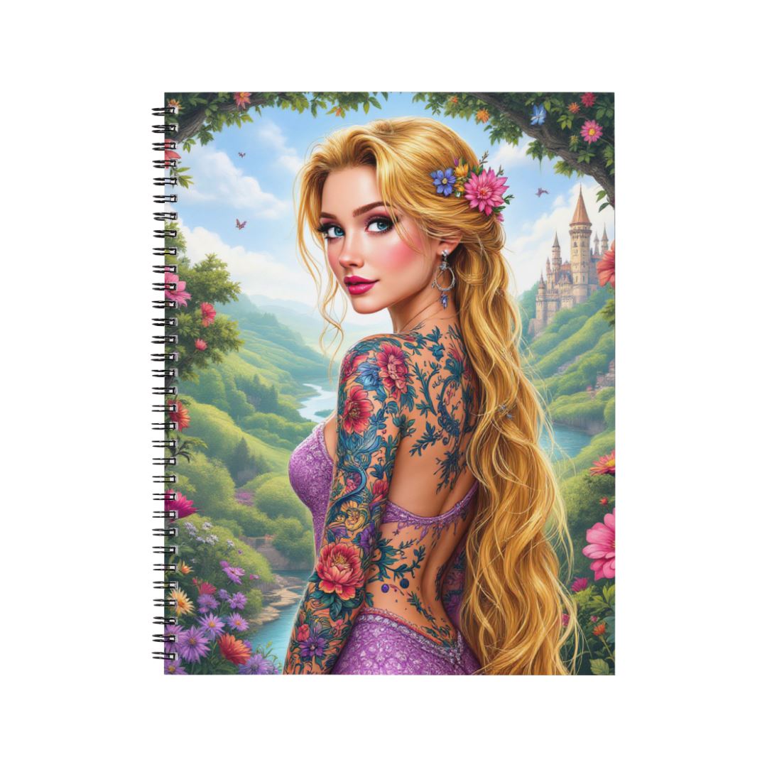 Raiponce - Carnet spirale A5 | Tatouage Carnets et bloc-notes Disney Shop | Anylem Beauty 