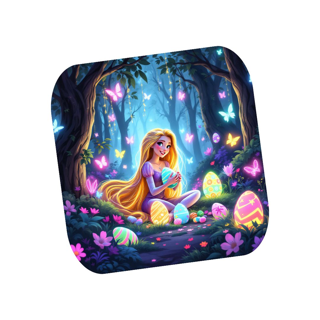 Raiponce - Dessous de verre | Pâques Dessous de verres Disney Shop | Anylem Beauty 