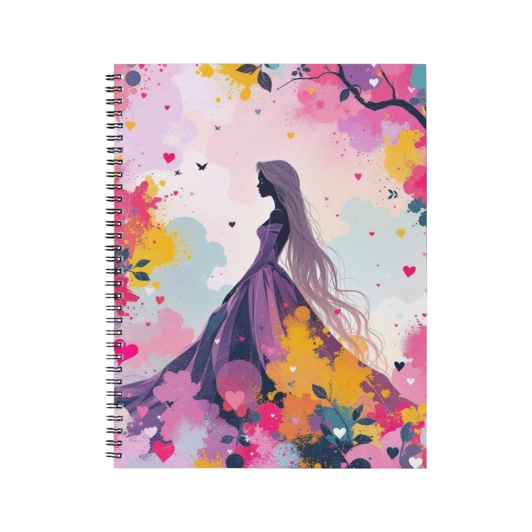 Raiponce - Personnalisation | Aquarelle Personnalisation Disney Shop | Anylem Beauty Carnet de notes A5 