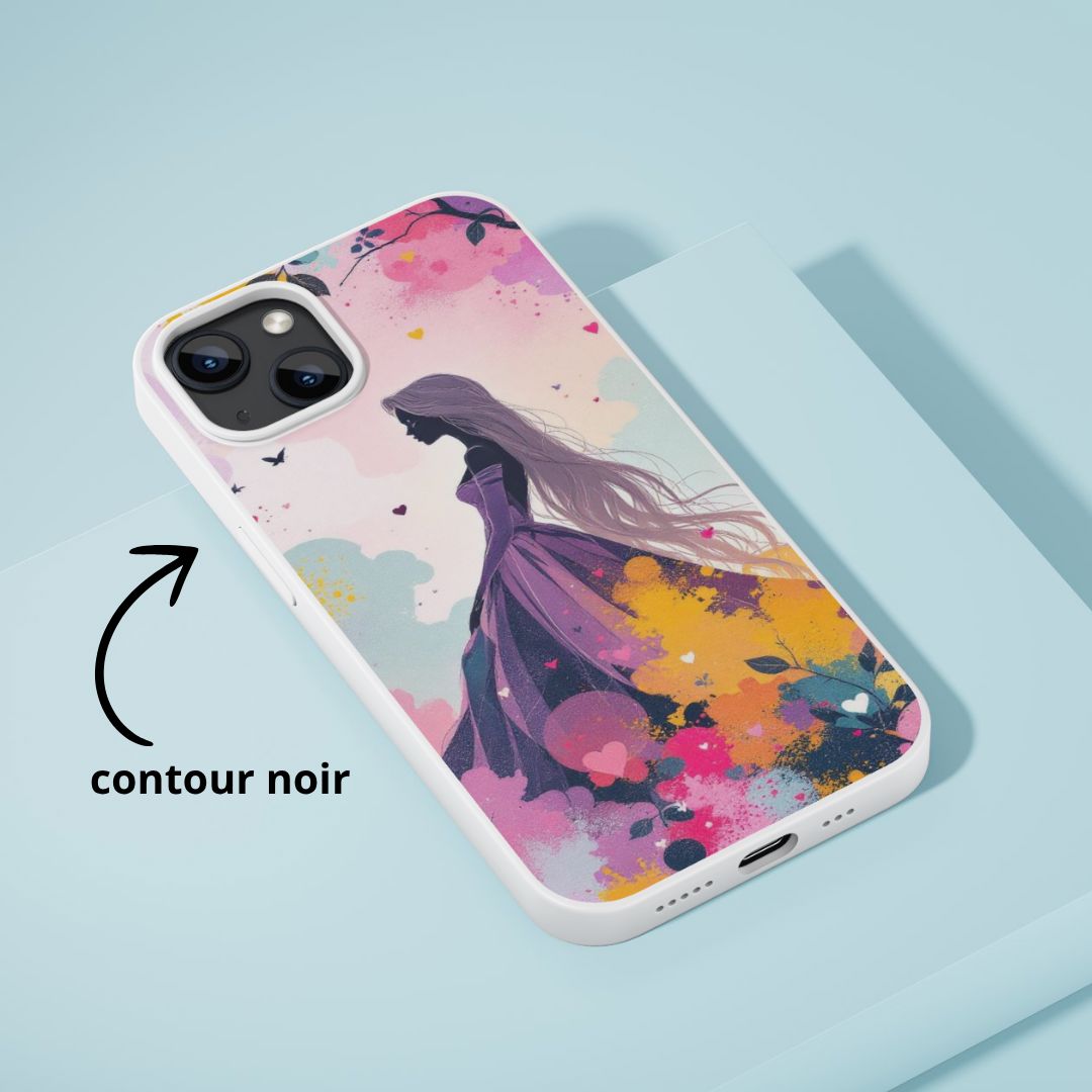 Raiponce - Personnalisation | Aquarelle Personnalisation Disney Shop | Anylem Beauty Coque de téléphone 