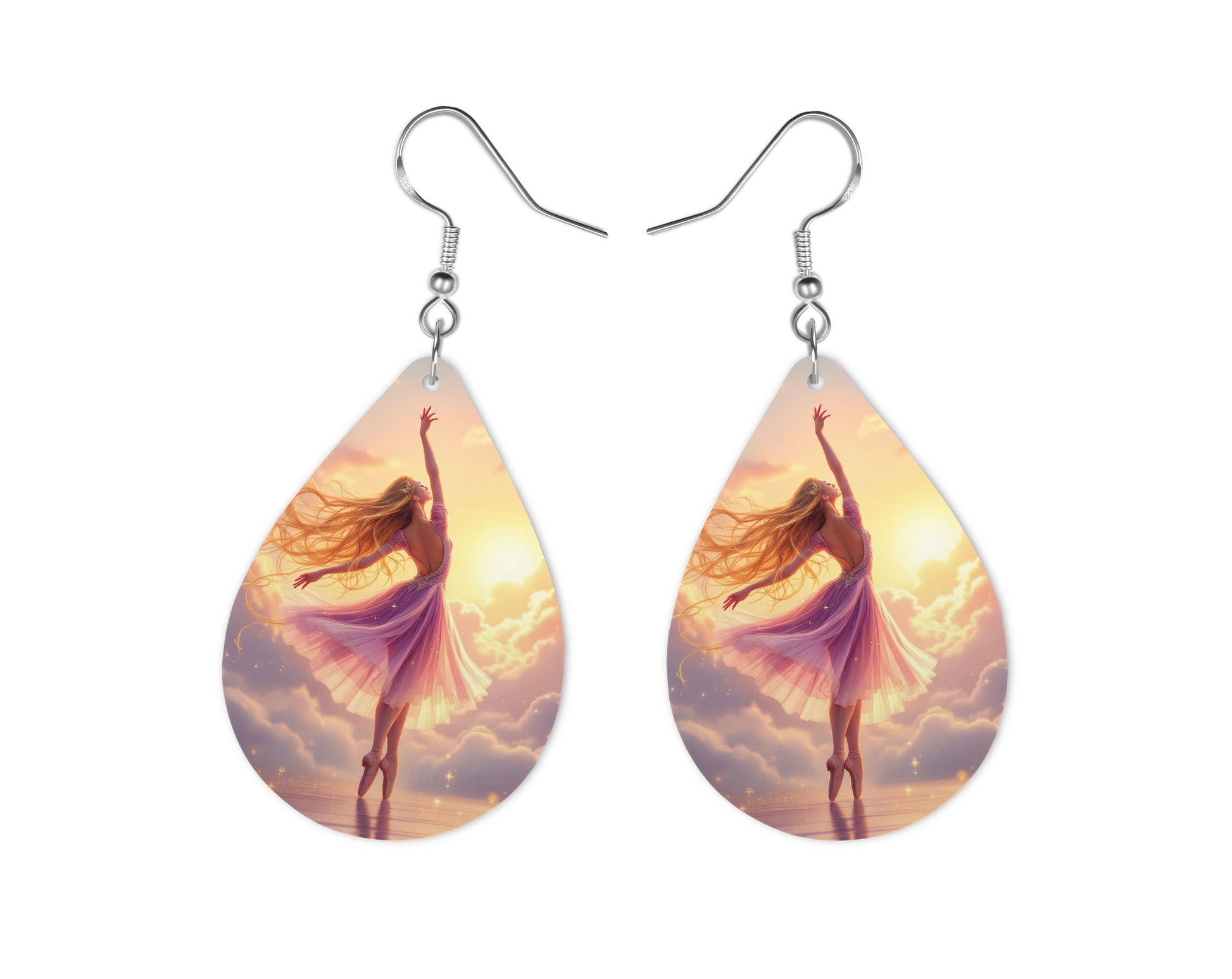 Raiponce - Personnalisation | Danseuse Personnalisation Disney Shop | Anylem Beauty Boucle d’oreilles 