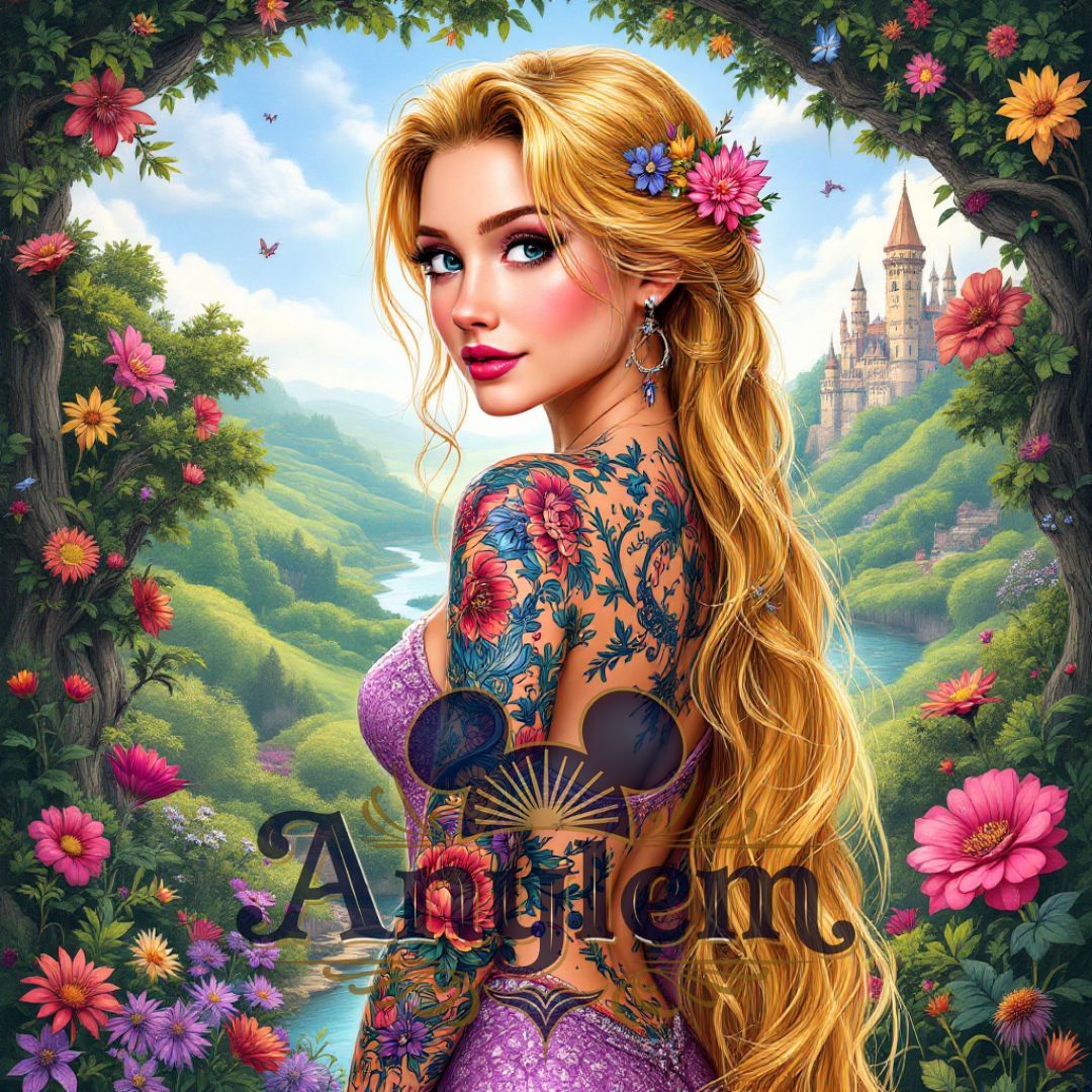 Raiponce - Personnalisation | Tatouages Personnalisation Disney Shop | Anylem Beauty 
